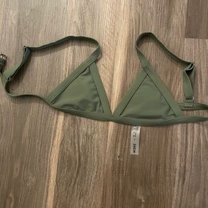 Green Bikini Top SHEIN